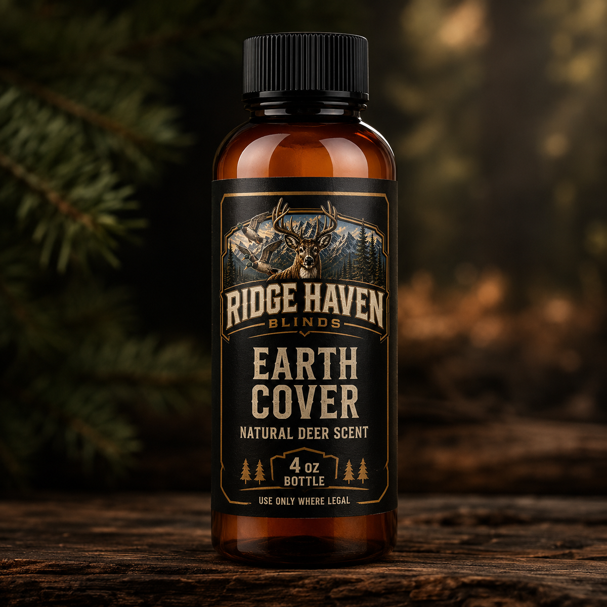 Ridge Haven Blinds Natural Deer Scents — 4 oz Bottles