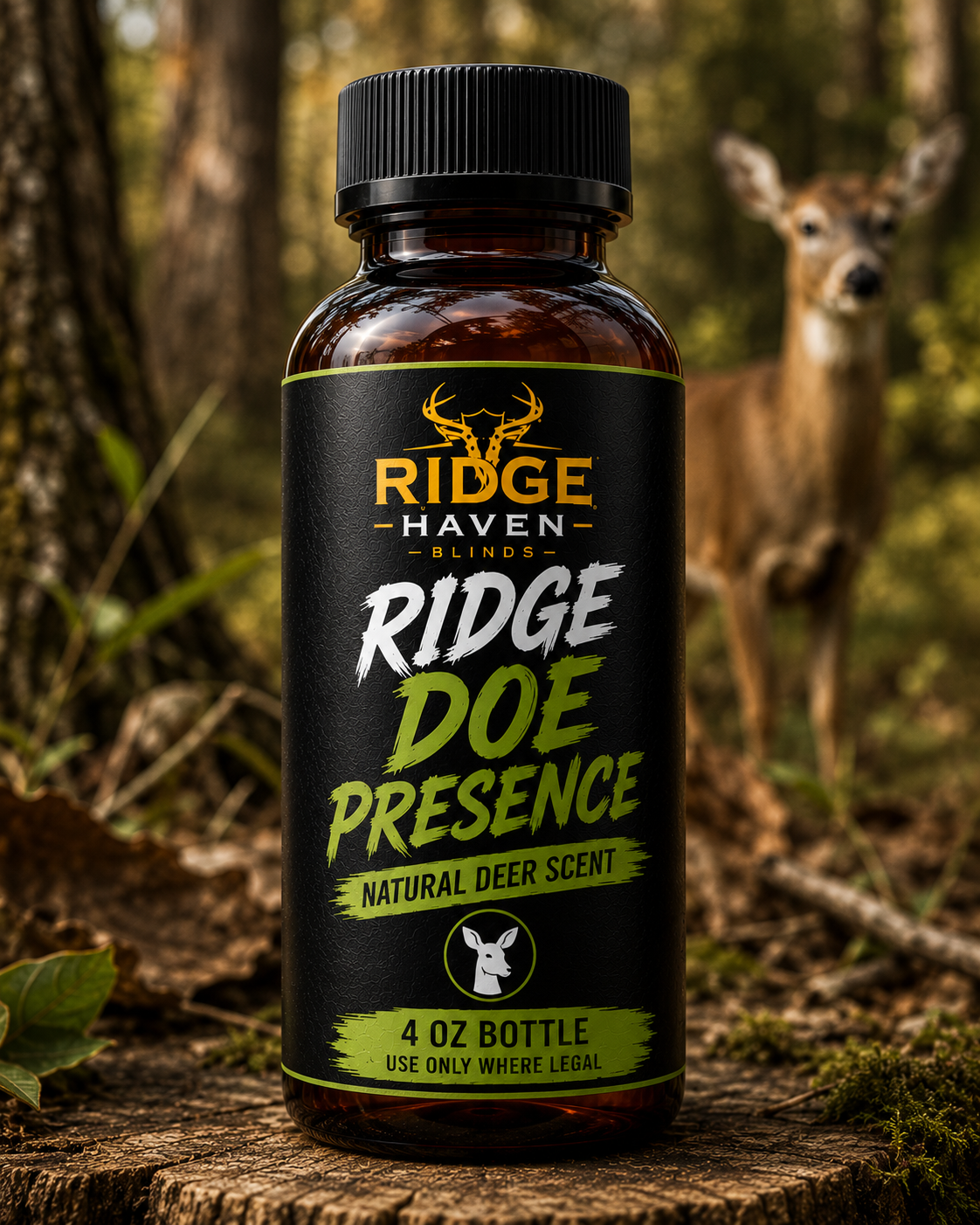 Ridge Haven Blinds Natural Deer Scents — 4 oz Bottles